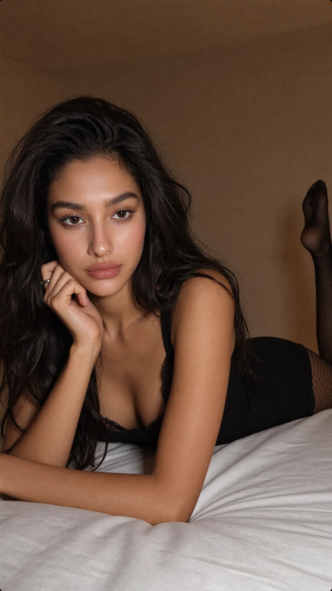 Juliet — Dark Room Black Fishnet
